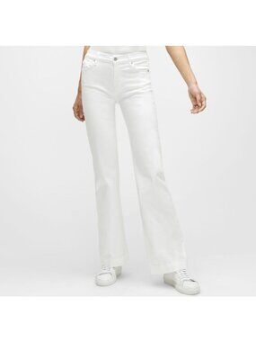 NWT FLAW 7 For All Mankind Slim Illusion Dojo High Rise Wide Flare Leg Jeans 29